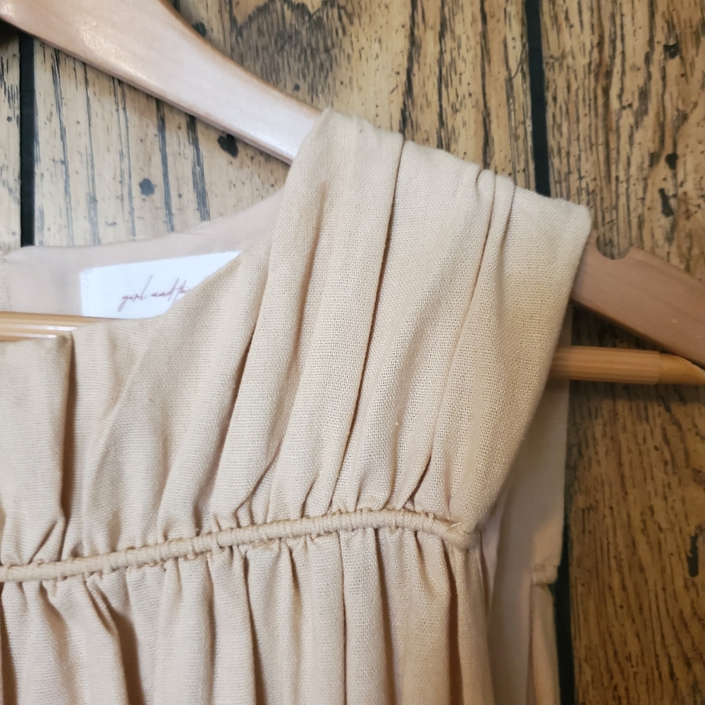 NWOT GIRL AND THE SUN Cotton Blend Maxi Dress - Small - Picture 3 of 7